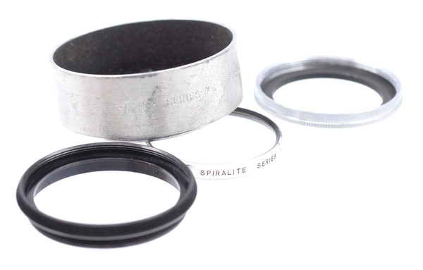 Pre-Owned - Tiffen metal Hood Shade Series VI Series 6, Spiralite Series VI and a Chess United screw mount