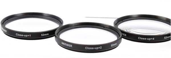 Pre-Owned - Neewer 52mm Close Up Lens Set +1, +2, +4, +10 in a case