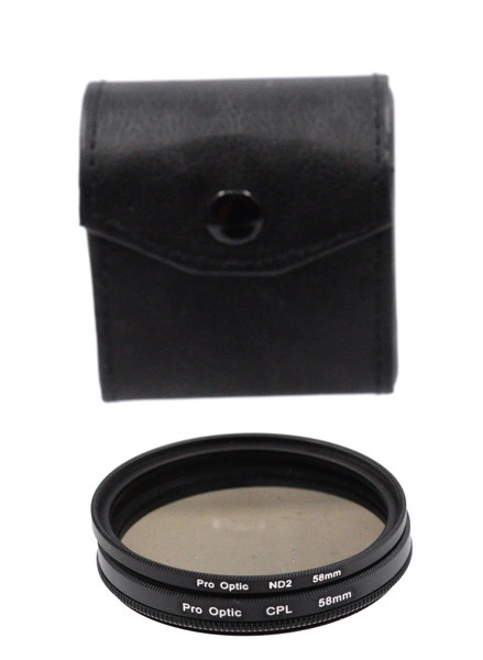 Pre-Owned - Pro Optic 58mm 2 filter set (CPL & ND)