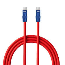 Newell USB-C – USB-C 100 W cable, 2 m, silicone, red-navy blue