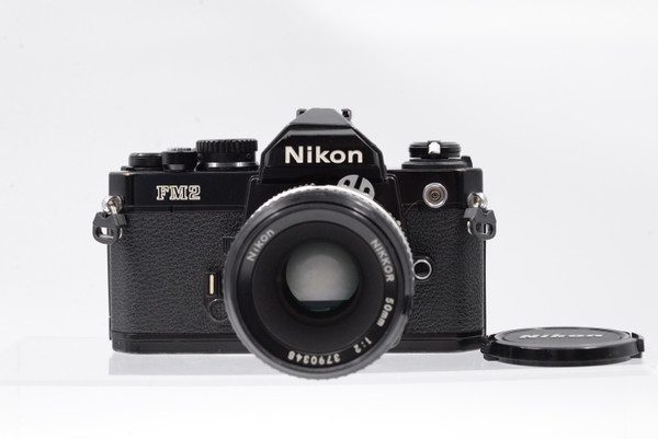 Pre-Owned - Nikon FM2 N 35mm Camera (Black) 50mm f/2 AI Lens