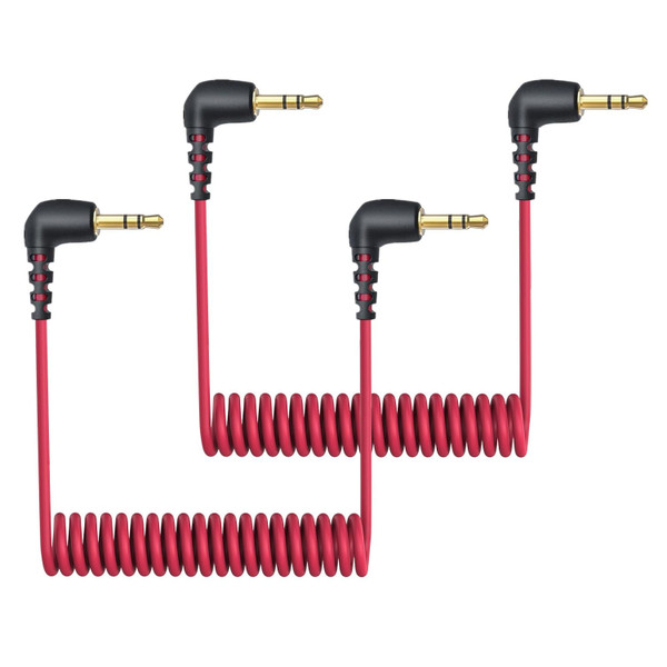 2-Pack 3.5mm Microphone Cable Compatible with Rode Wireless Pro / Wireless Go 2 / DJI Mic 2