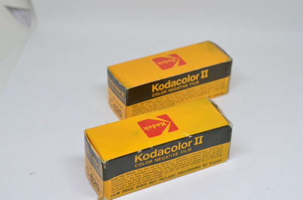 2 Rolls of 620 films: Kodacolor II EXPIRED 6/1982, ASA 100. Color negative film