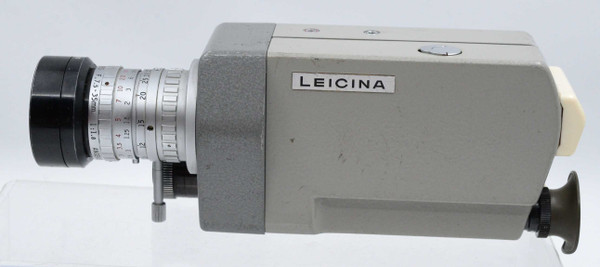 Pre-Owned - VINTAGE LEITZ LEICINA 8mm MOVIE CAMERA W/CASE. ANGENIEUX 7.5-35 1.8 ZOOM LENS.