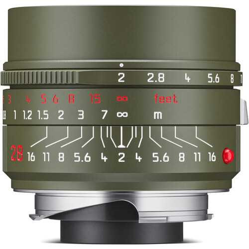 Leica Summicron-M 28mm f/2 ASPH. Lens (Leica M, Safari Green)