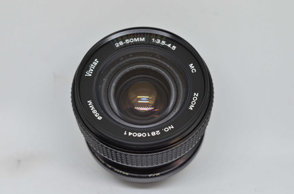 Pre-Owned - Vivitar 28-50mm F3.5-4.5 zoom for PK MOUNT(Pentax, Ricoh, Chinon) film camera