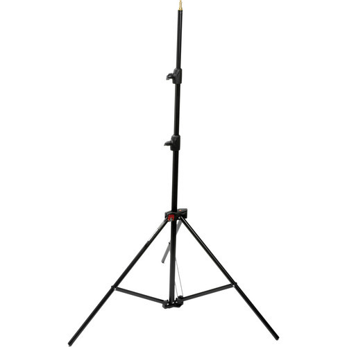 Manfrotto - 1052BAC-brn Alu Air Cushioned Compact Stand,Blk 7.75'