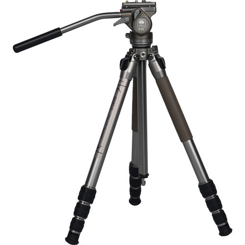 Pre-Owned - Sirui GT04 Pilot Series Tripod with GT5 Fluid Head Metallic Gray