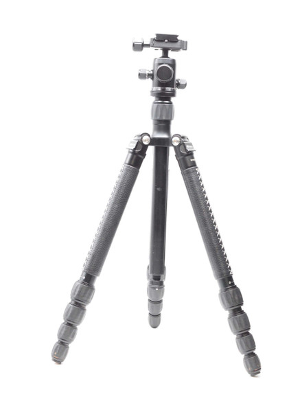 Pre-Owned - MeFOTO RoadTrip Classic Leather Edition Tripod (Carbon Fiber, Black with Black Leather)