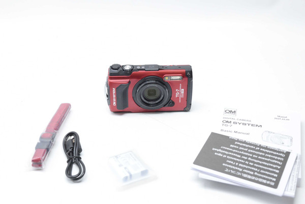 Pre-Owned OM SYSTEM Tough TG-7 Digital Camera (Red)