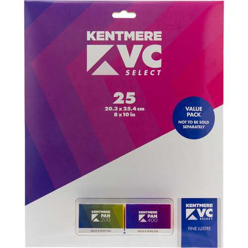Kentmere Pan 200/400 Black and White Negative Film Value Pack (35mm Roll Film, 36 Exposures, 2-Pack)
