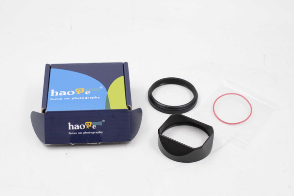 Pre-Owned - Haoge LH-X54B Square Lens Hood with 49mm Adapter for Fujifilm Fuji X100VI Camera