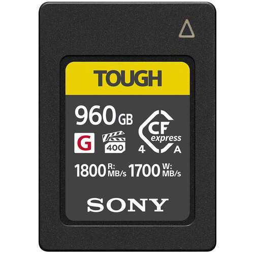 Sony - 960GB CFexpress 4.0 Type A TOUGH Memory Card