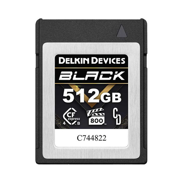 Delkin Devices 512GB BLACK CFexpress Type B 4.0 VPG800 Memory Card