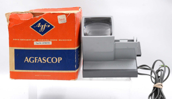 Pre-Owned - Agfascop Slide Viewer Made by Agfa in Germany Vintage Tested Works 2.5" Screen