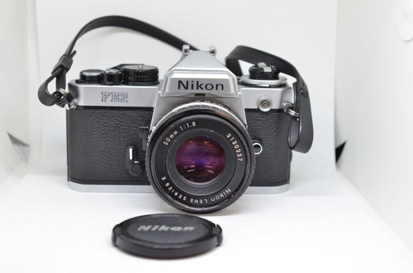 Pre-Owned - Nikon FE2 Silver w/50mm f1.8 AIS Film Camera