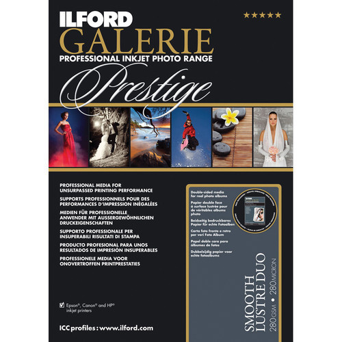 Ilford - Prestige Smooth Luster Duo 8.5X11" 25 Sheet Pack