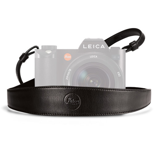 Leica - Wide Camera Carrying Strap W/Shoulder Section, Blk