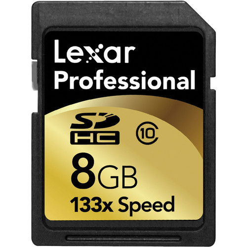 8GB Professional 133X SDHC Memory Card