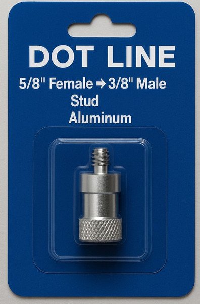 Dot line 5/8Female-->3/8Male Stud Alum