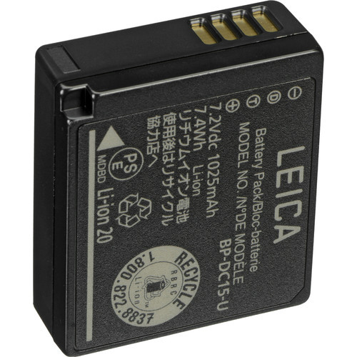 Leica - BP-DC15 Li-ion Battery for D-LUX 7, D-LUX 8 D-LUX (Type 109} and C-LUX