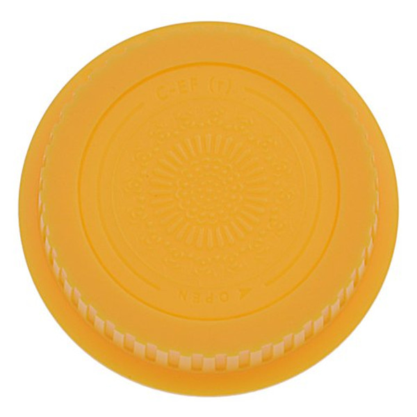 Fotodiox Designer Rear Lens Cap for Canon EOS, Yellow
