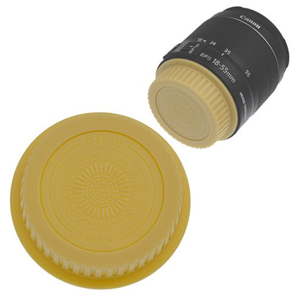 Fotodiox Designer Rear Lens Cap for Canon EOS, Gold