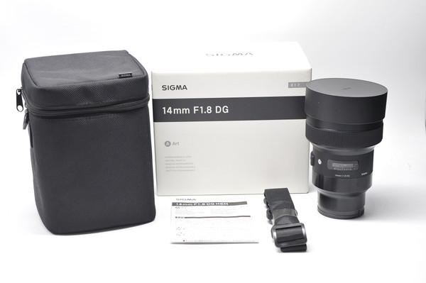 Pre-Owned Sigma 14mm f/1.8 DG HSM Art Lens for Sony E at 