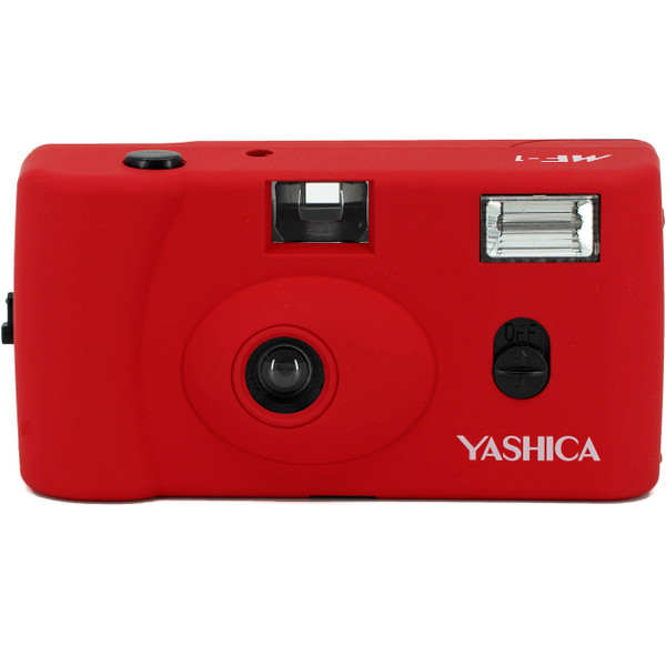 Yashica MF-1 35mm Film Camera (Red) at Ace Photo