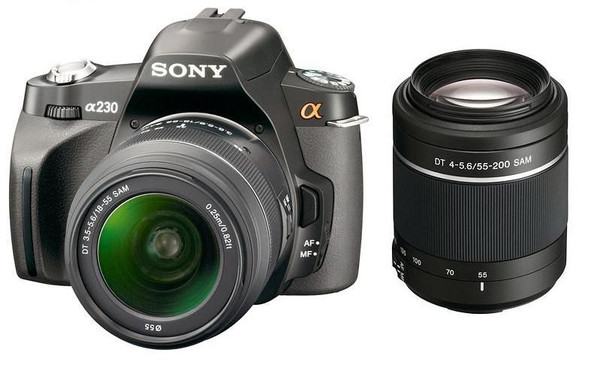 Sony Alpha 230 Kit W/18-55Mm & 55-200Mm Lenses at Ace Photo