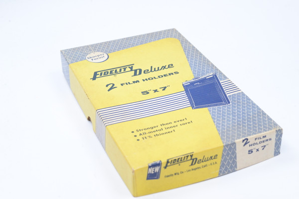New - Old Stock* Fidelity Deluxe 2 Film Holders 5x7