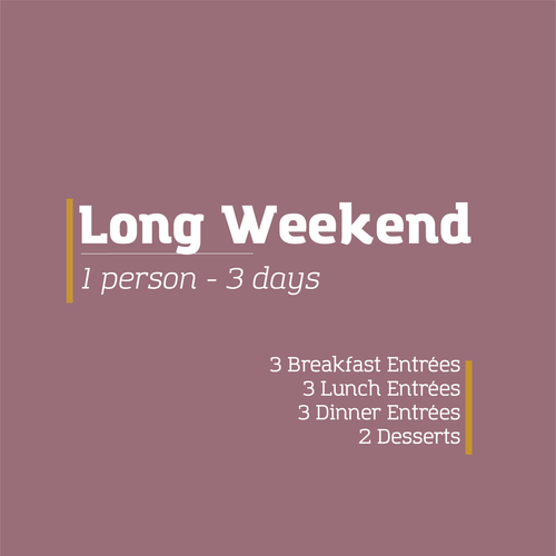 Long Weekend - 1 Person for 3 Days