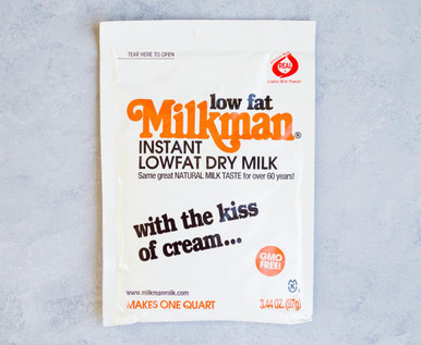 Milkman Instant Low Fat Milk Powder Packets or Bulk Dry Milk