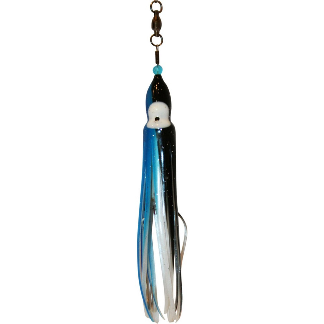 Squid Skirt Hoochie Lure - Black & Blue