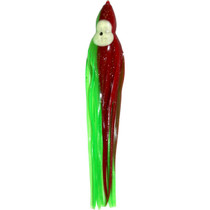 16 Inch Blood Red and Green  Squid Skirt