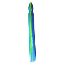 10 Inch Blue Over Ice Blue and Yellow Stripes Squid Skirt 10 Inch Blue Over Ice Blue and Yellow Stripes Squid Skirt