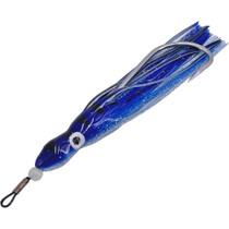 Squid Skirt Minnow - Solid Blue Tiger and Silver Sparkle