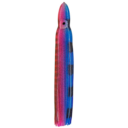 Wahoo Wacko Trolling Lure Skirt Blue and Pink with Stripes