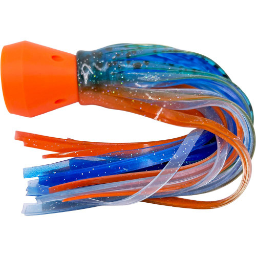 Jet Head Smoker - Ice Blue Speckle and Orange Jet Head Smoker - Ice Blue Speckle and Orange