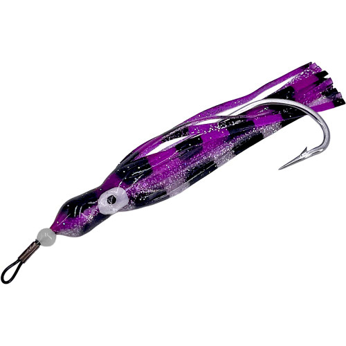 Squid Skirt Minnow - Plum Purple and Silver Twin Mamba