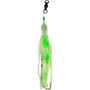Squid Skirt Hoochie Lure - Glow in Dark Green with Green Highlight