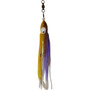 Squid Skirt Hoochie Lure - Purple & Yellow