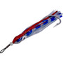 Squid Skirt Minnow - Blue and Silver Mamba with Red Stripe