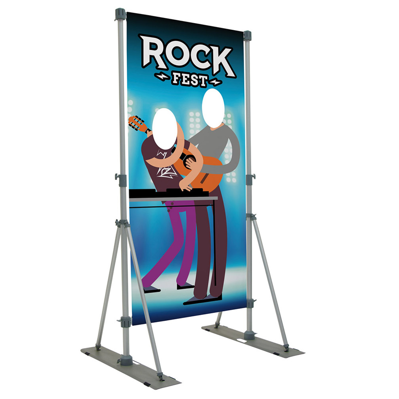 Performer Double Face Cutout Banner Display Kit (18 oz. Vinyl, Single-Sided)