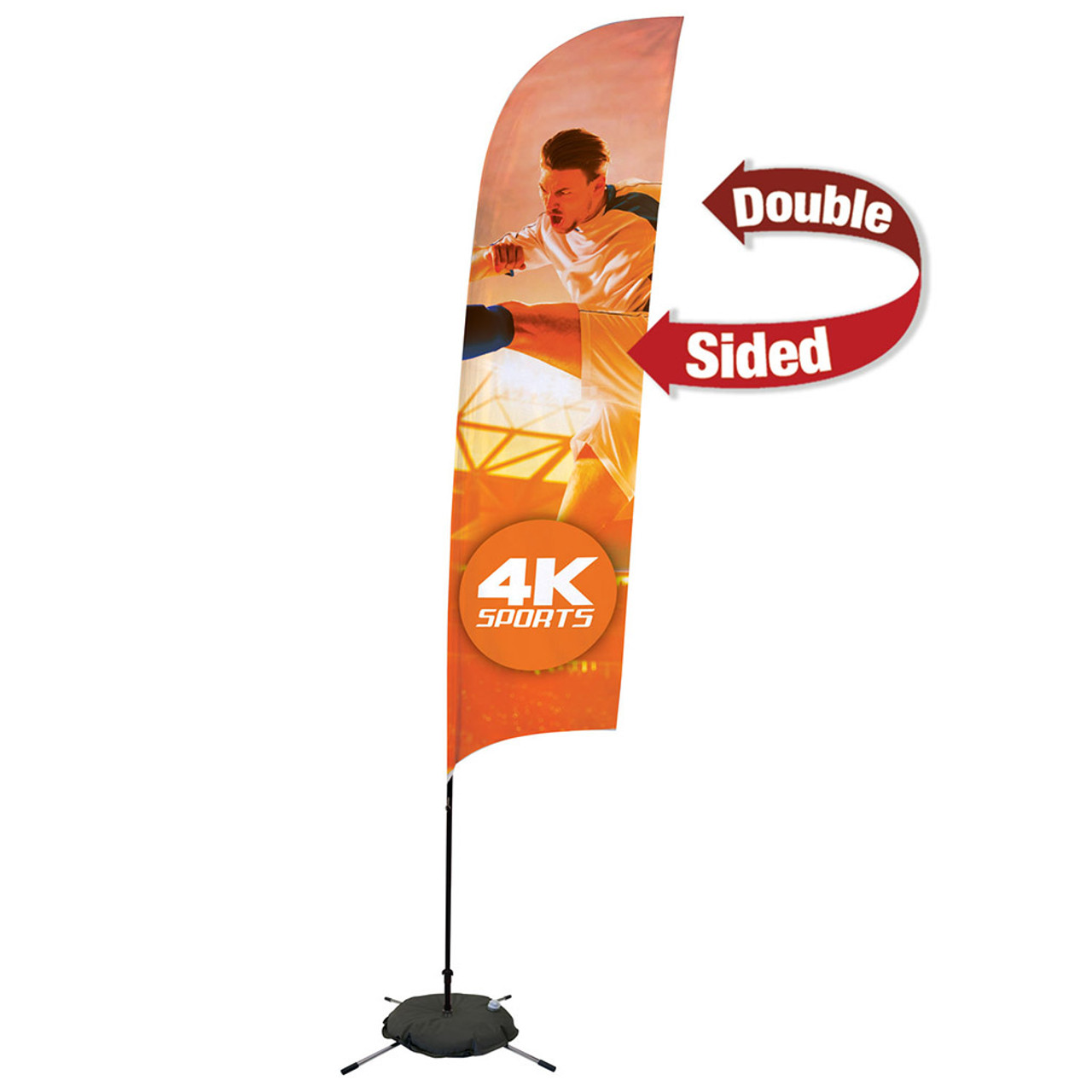 13 Streamline Razor Sail Sign Kit Double Sided With Scissor Base