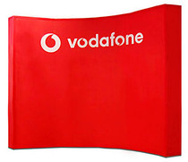 Expand Media Fabric Curved Wall Pop Up Display