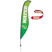 17' Premium Sabre Sail Sign Kit (Double-Sided with Ground Spike)