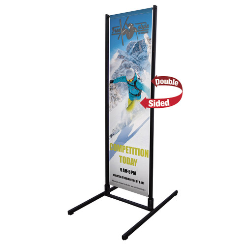 7ft Dual Trak Outdoor Double Sided Vinyl Banner Display 