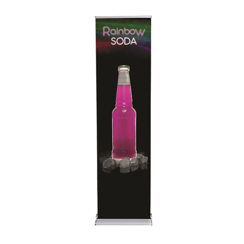 24" Retractable Banner Stand 24" with 96" Banner