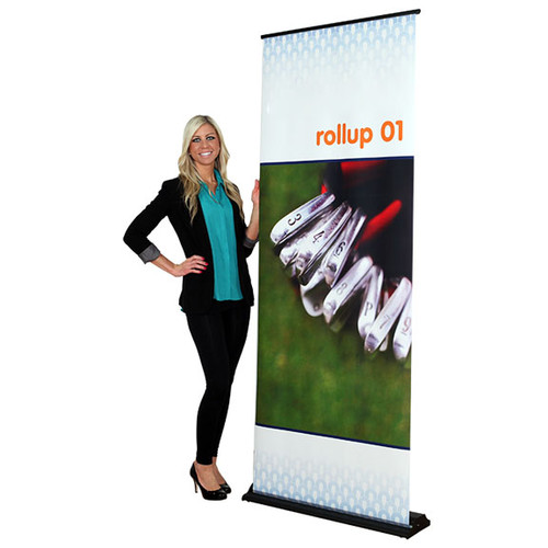 Rollup 01 retractable banner stand 31.5"w x 83.75"h